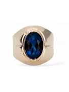 Vintage Jewlery Ring Sapphire Original Vintage 14K Rose Gold vrc296r